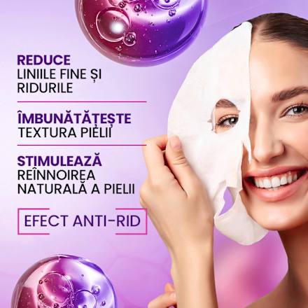 Mască șervețel pentru față cu retinol Elmiplant
