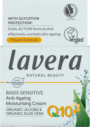 Crema idratante antirughe Basis Sensitiv lavera NATURKOSMETIK