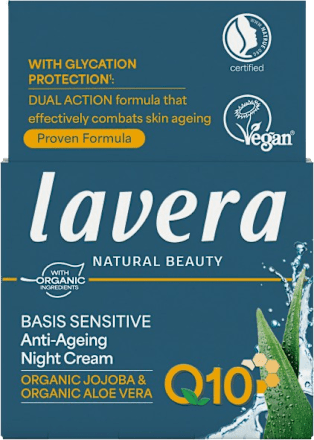 Crema da notte antirughe Basis Sensitiv lavera NATURKOSMETIK