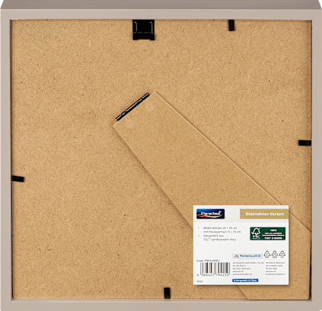 Bilderrahmen Vierkant 20 x 20 cm Greige Paradies