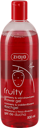 fruity gel za tuširanje - brusnica i divlja jagoda ziaja