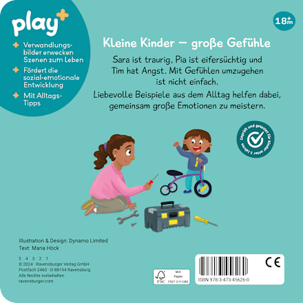 Kinderbuch play+ Mein erstes Schiebebuch Gefühle Ravensburger