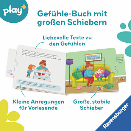 Kinderbuch play+ Mein erstes Schiebebuch Gefühle Ravensburger
