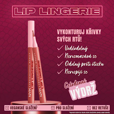 tužka na rty Lip Lingerie, 09 Stain Send Nudes NYX PROFESSIONAL MAKEUP