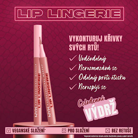 tužka na rty Lip Lingerie, 07 Stain Cuff Me NYX PROFESSIONAL MAKEUP
