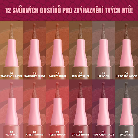 tužka na rty Lip Lingerie, 02 Stain Naughty Nude NYX PROFESSIONAL MAKEUP