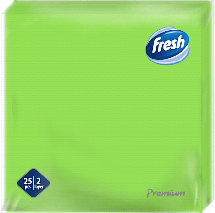 Premium 2-slojne salvete - limeta, 38x38cm fresh