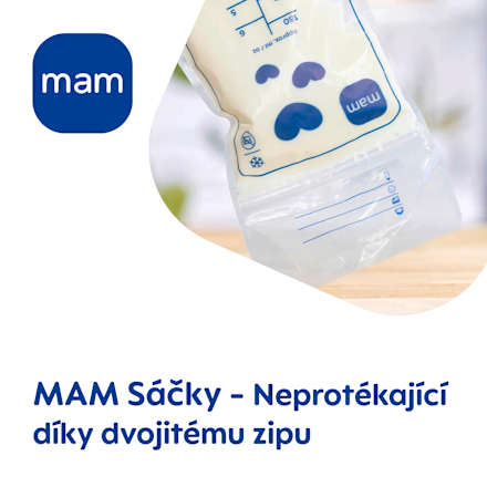 sáčky na skladování mateřského mléka mam