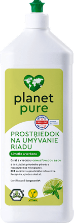 Prostriedok na umývanie riadu Limetka a Verbena planet pure