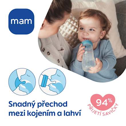 lahev Baby Bottle, modrá, 330 ml mam