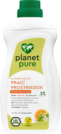Prací prostriedok na farebnú bielizeň Pomarančový kvet planet pure