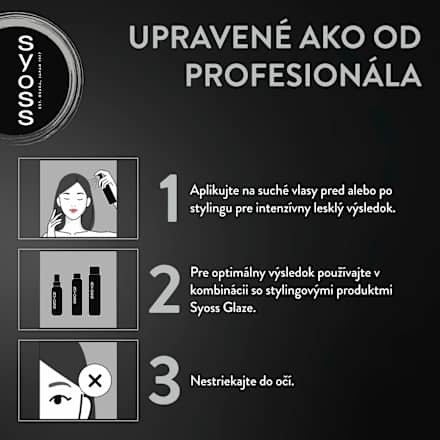 Sprej pre lesk vlasov Glaze syoss