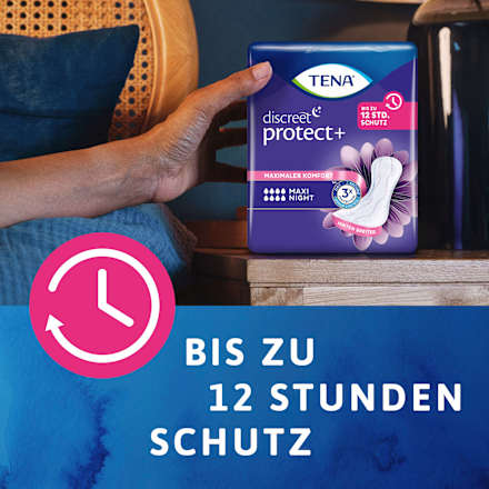 discreet Einlagen Inkontinenz Protect+ Maxi Night Duopack TENA