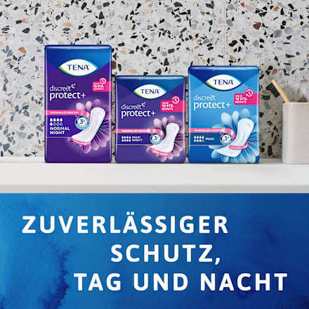 discreet Einlagen Inkontinenz Protect+ Maxi Night Duopack TENA