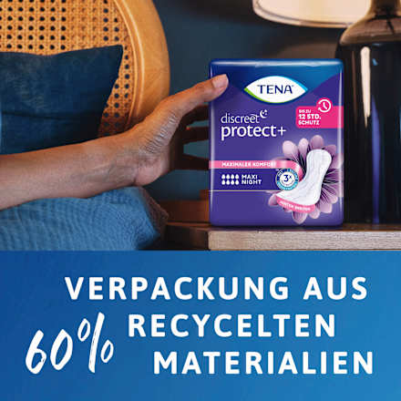 discreet Einlagen Inkontinenz Protect+ Maxi Night Duopack TENA