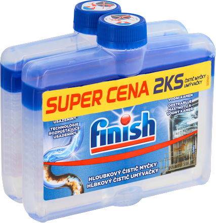 Čistič umývačky riadu, 2 x 250 ml Finish