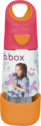 Butelka tritanowa ze słomką 450 ml, Strawberry Shake b.box