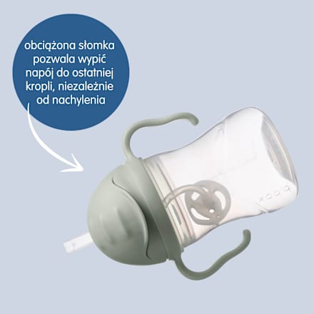 Bidon ze słomką 240 ml, Sage b.box
