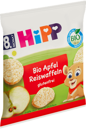bio jablečné rýžové oplatky HiPP