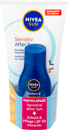 After Sun Pflegeset Sensitive Creme-Gel & Schutz & Pflege Lotion LSF 30 NIVEA SUN