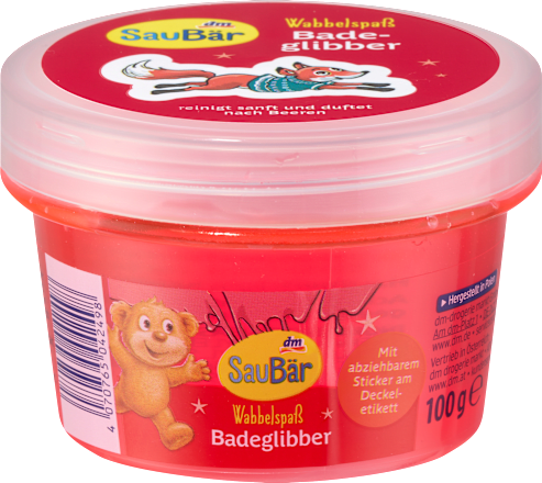Kinder Badezusatz Badeglibber Sticker sortiert SauBär