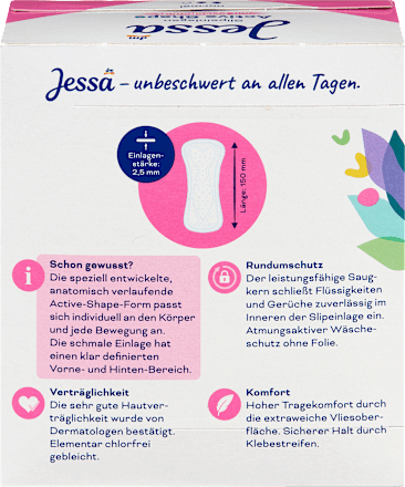Slipeinlagen Active Shape mit Frischeduft Jessa