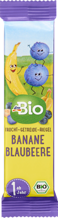 Barretta alla frutta con banana Bio e mirtilli Bio dmBio