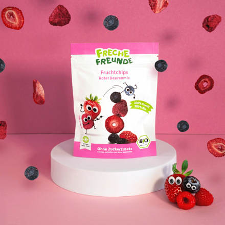 Kindersnack Fruchtchips Roter Beerenmix ab 3 Jahren Freche Freunde