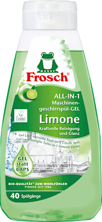 Geschirrspül-Gel All-in-One Limone Frosch