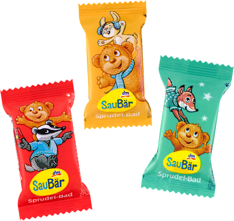 Kinder Badezusatz Sprudelbad sortiert SauBär