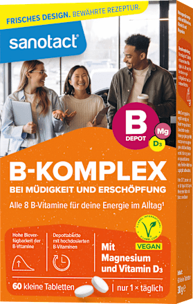 B-Komplex + Magnesium + Vitamin D3 Tabletten sanotact