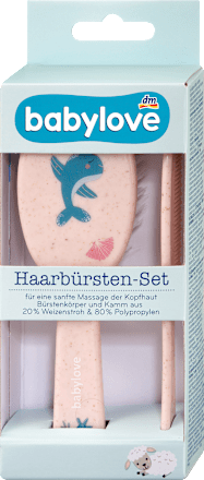 Bürstenset rosa Delfin 2tlg babylove