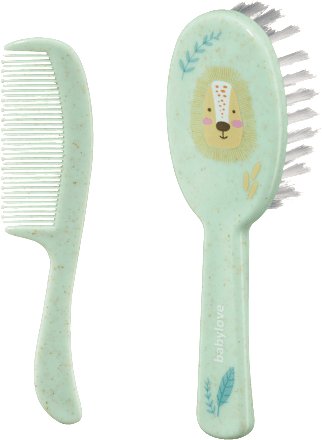 Bürstenset mintgrün Löwe 2tlg babylove