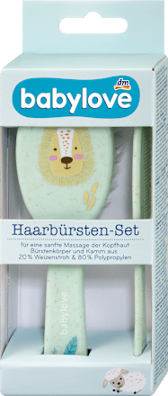 Bürstenset mintgrün Löwe 2tlg babylove