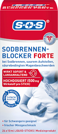 Sodbrennen Blocker Forte Liquid Sticks 24 St SOS