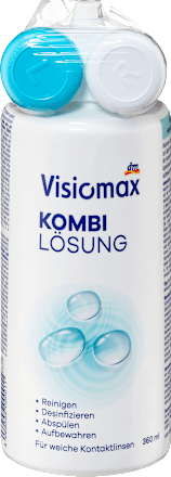 Soluție combinată + recipient pentru lentile de contact Visiomax
