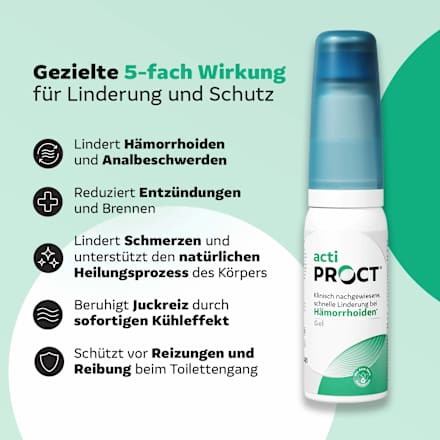 Hämorrhoiden Gel Can mit Applikator actiPROCT