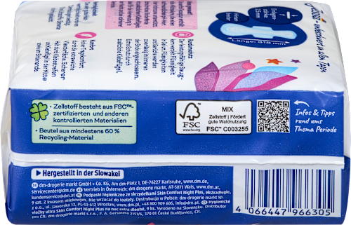 Assorbenti Ultra Skin Comfort night plus, extra lunghi Jessa