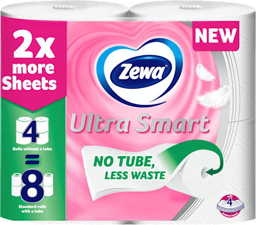 Тоалетна хартия Ultra Smart, 4 пласта Zewa
