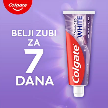 Advanced White pasta za zube - Purple Colgate