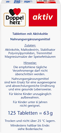 Kohletabletten 125 St Doppelherz