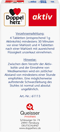 Kohletabletten 125 St Doppelherz