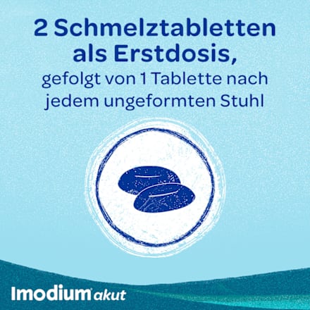 Imodium akut lingual 2 mg Loperamidhydrochlorid Schmelztabletten Imodium