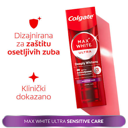 MAX WHITE ULTRA pasta za zube  Colgate