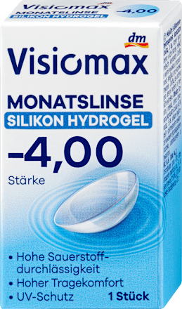  Silikon-hidrogel mjesečna kontaktna leća – dioptrija -4,00 Visiomax