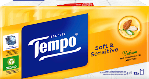 Taschentücher soft & sensitive (12x9 St) Tempo