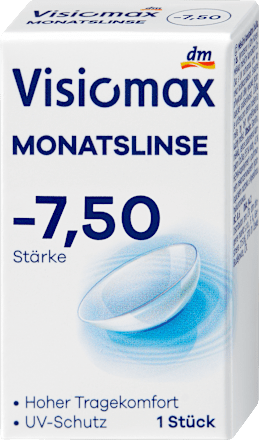 Monatslinse Dioptrie -7,50 (6x1 Stück), Vorteilspack Visiomax