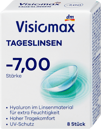 Tageslinsen Dioptrie -7,00 (6x8 Stück), Vorteilspack Visiomax