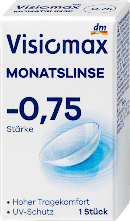 Soczewka kontaktowa miesięczna -0,75 Visiomax