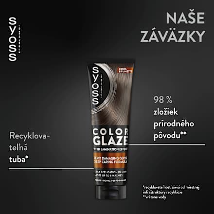 Toner na vlasy Color Glaze chladne hnedý syoss